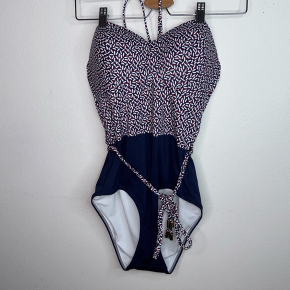 Huit 8 | Anthropologie Paris Strapless Underwire One-Piece Swimsuit Size 34D - Picture 5 of 10